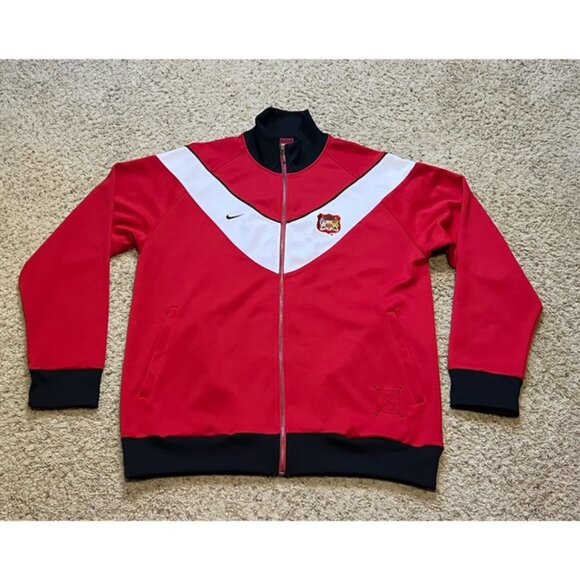 Manchester United Vintage 2005 Nike Red Anthem Full Zip Jacket Size XL EUC VTG - Picture 1 of 5